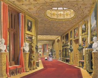 Angle du corridor est, château de Windsor, de 